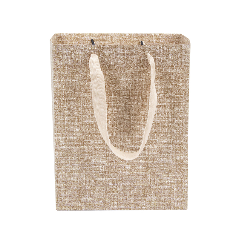 Bolsa de papel con asa para tienda minorista de boutique con estampado de lienzo de mármol moderno Lipack