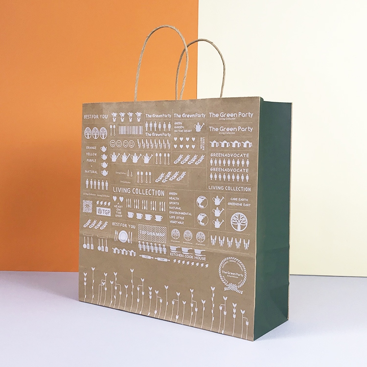 Bolsa de papel Kraft reciclable Custom Cheap Lipack con su propio logotipo