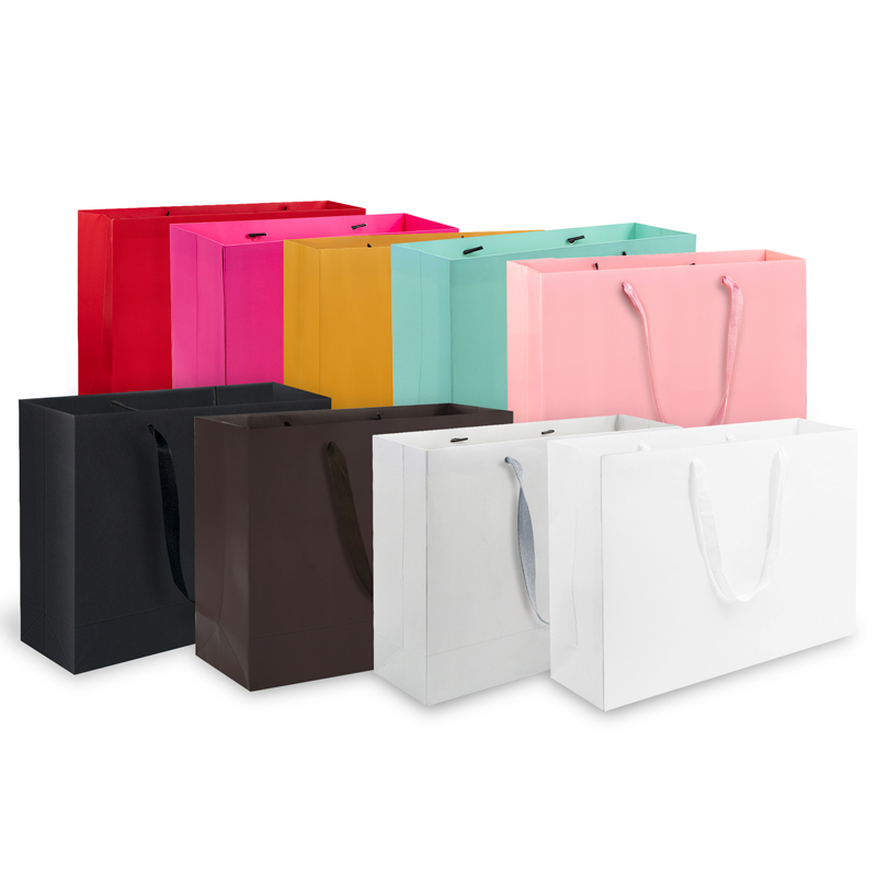 Bolsa de papel caliente multicolor personalizada Lipack con logotipo