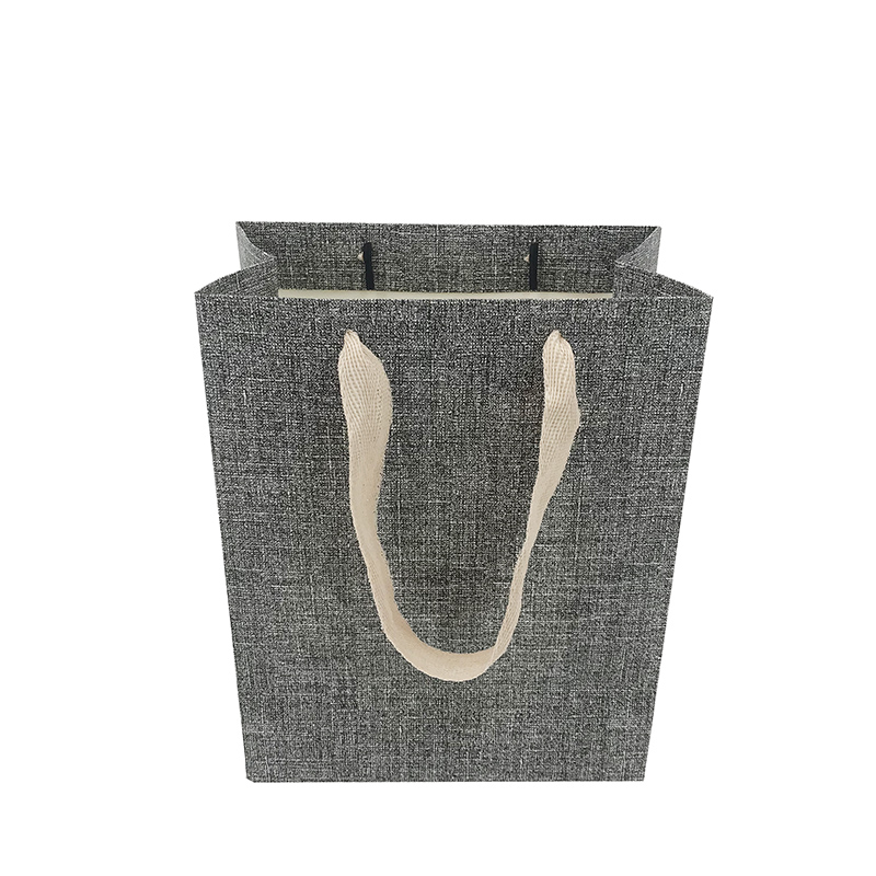Bolsa de papel con asa para tienda minorista de boutique con estampado de lienzo de mármol moderno Lipack