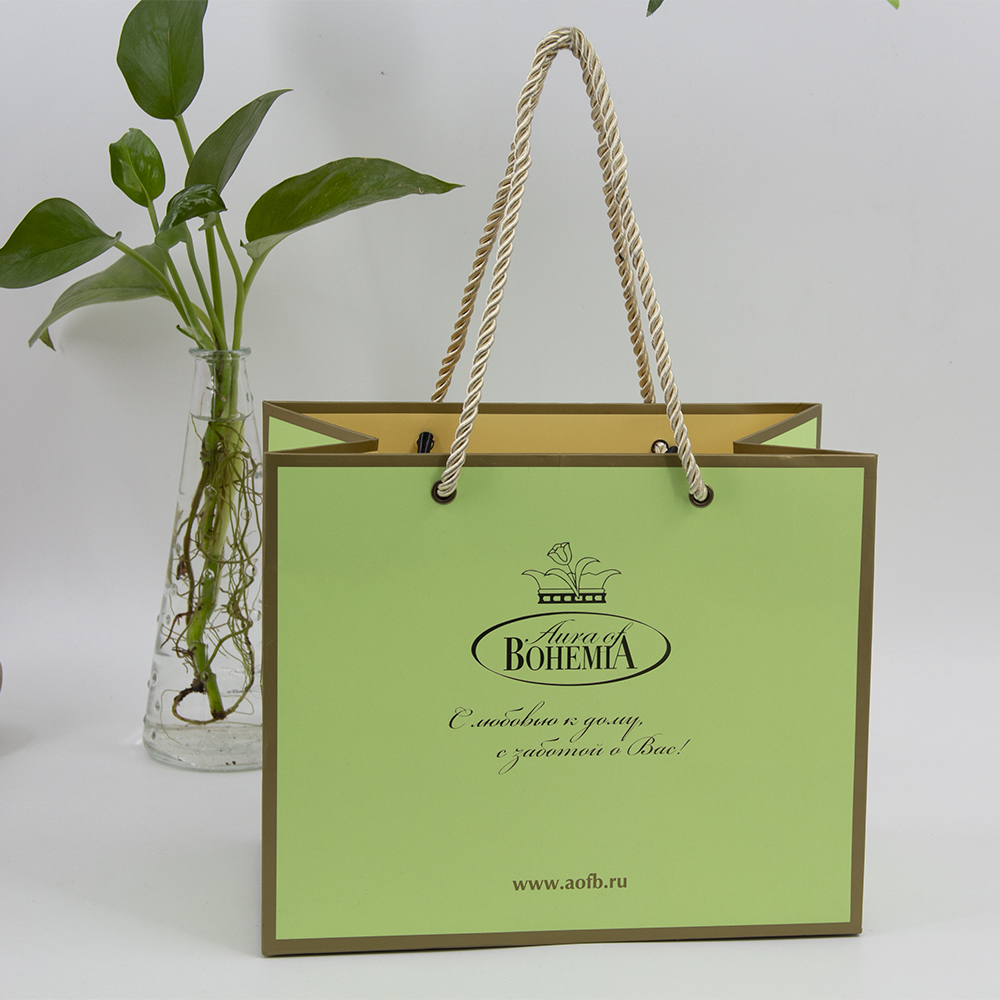 Bolsa de papel de lujo de arte de impresión de logotipo personalizado Lipack para regalo