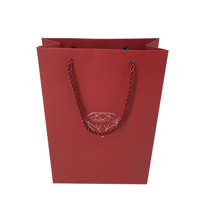 Bolsa de papel para joyería de gama alta con etiqueta multicolor personalizada Lipack con caja