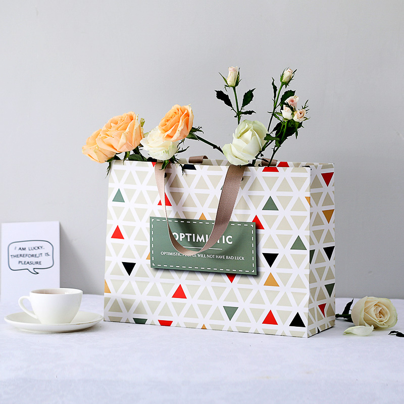Lipack Craft Boutique Bolsa de papel con asa plana de nailon para ir de compras